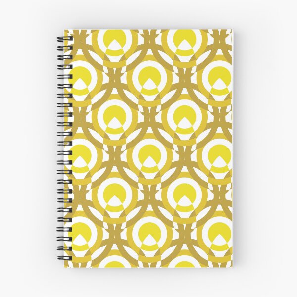 Item preview, Circles & Feathers Geometric Pattern – Yellow designed and sold by RoguePatterns.