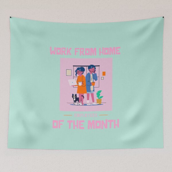 Item preview, Work From Home Employees Of The Month designed and sold by MariusMunteanu.