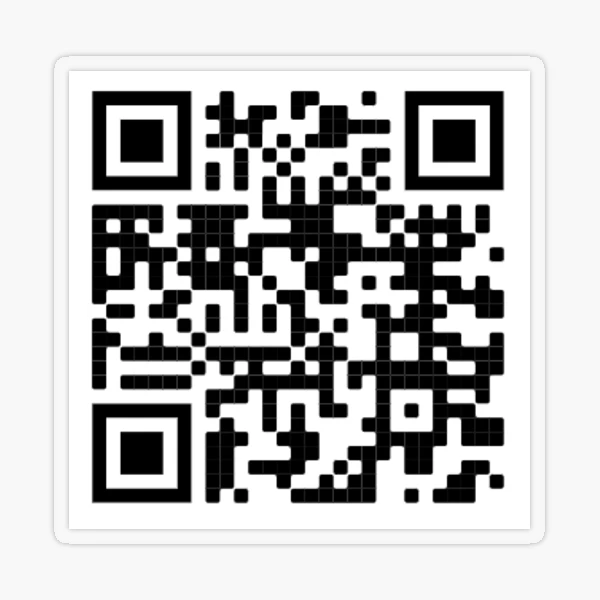 QR Code Jumpscare - Qr Code - Sticker