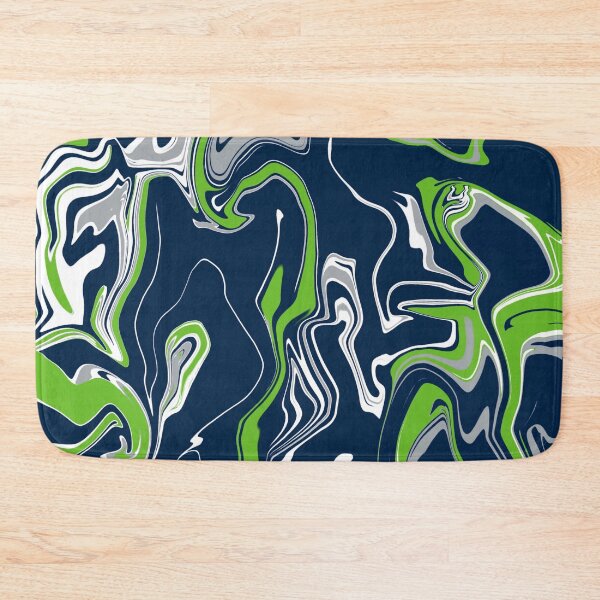 Item preview, Green Silver (Grey) Blue and White Oil Slick  designed and sold by WildNClassyFun.