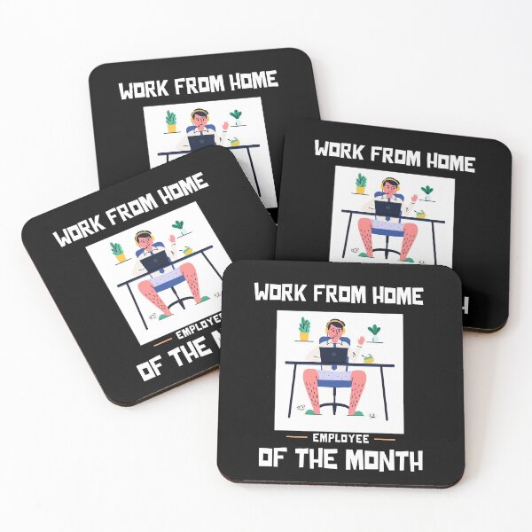 Item preview, Work From Home Employees Of The Month designed and sold by MariusMunteanu.
