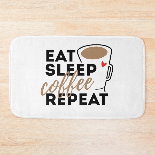 Item preview, Eat Sleep Coffee Repeat designed and sold by CrystalCrush.