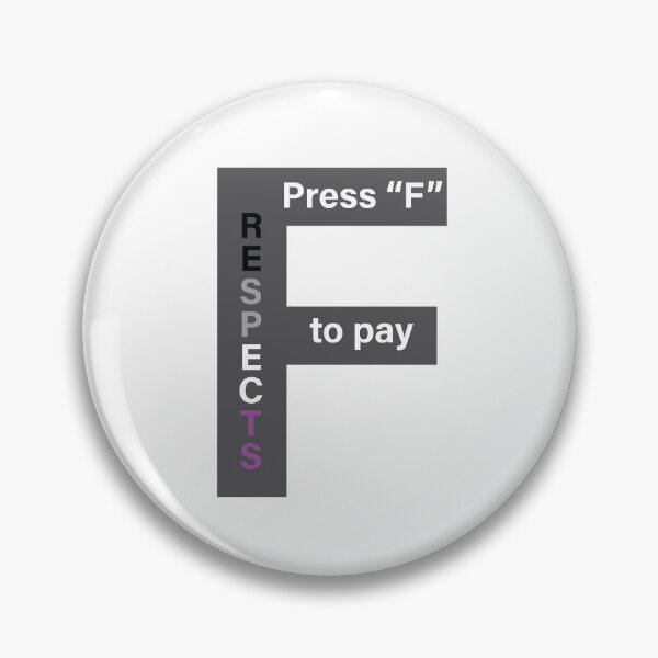 Item preview, Press "F" (asexual flag) designed and sold by ibyrd-7.
