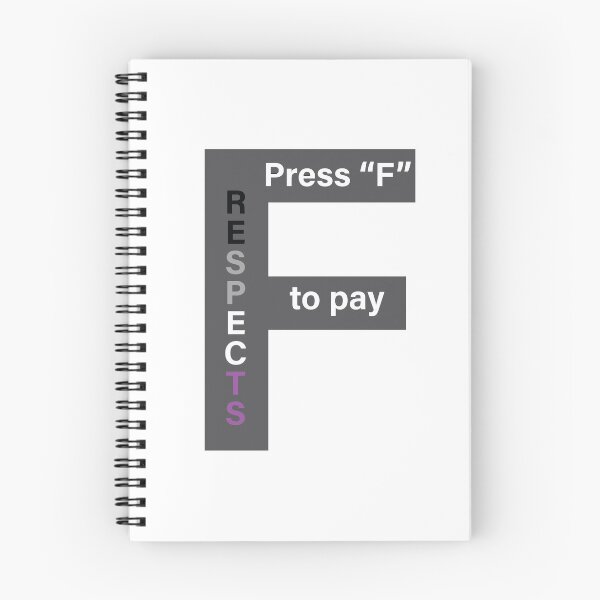 Item preview, Press "F" (asexual flag) designed and sold by ibyrd-7.