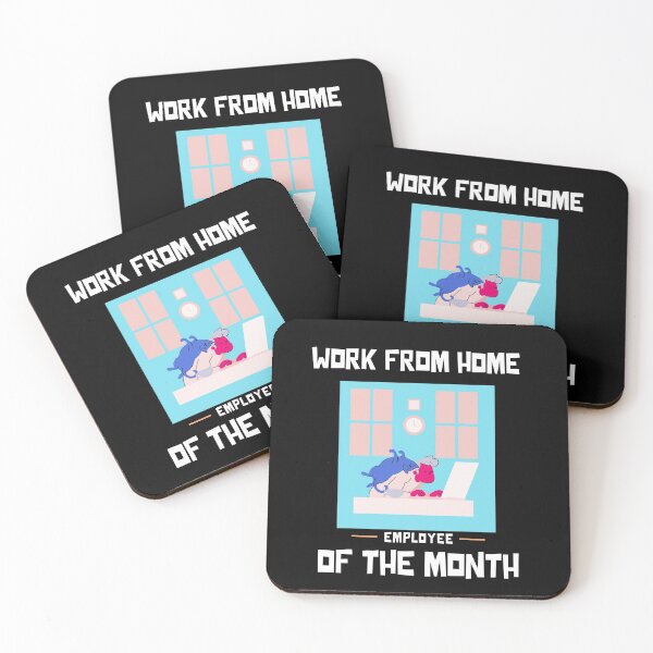 Item preview, Work From Home Employee Of The Month designed and sold by MariusMunteanu.