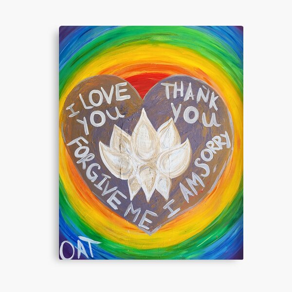 Ho'oponopono Heart Canvas Print