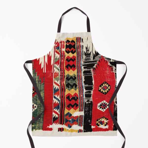 Item preview, Aksaray Antique Turkish Cappadocian Kilim Rug Fragment Print designed and sold by Vicky Brago-Mitchell®.
