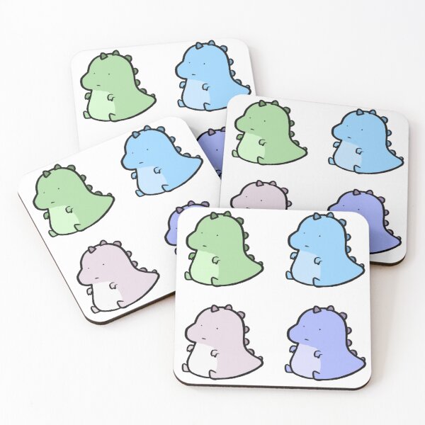 Item preview, Chonky Dino 4-Pack Candy Pastel designed and sold by mousepotatoes.