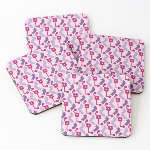Item preview, Pipes & Circuits Geometric Pattern – Fuchsia & Purple designed and sold by RoguePatterns.