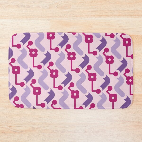 Item preview, Pipes & Circuits Geometric Pattern – Fuchsia & Purple designed and sold by RoguePatterns.