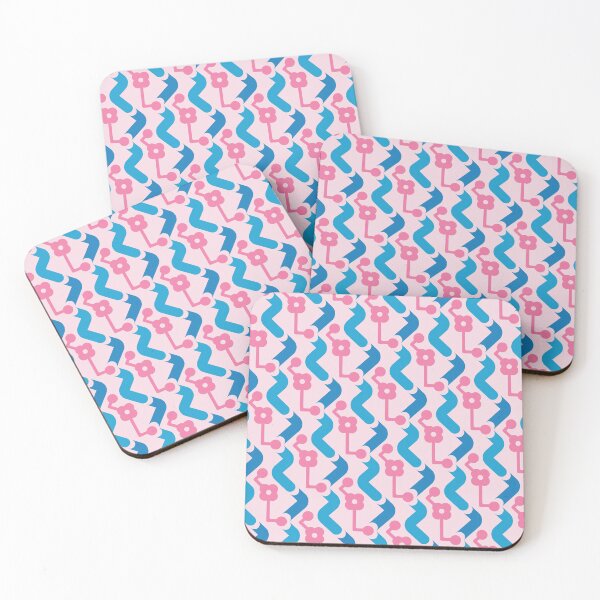Item preview, Pipes & Circuits Geometric Pattern – Pink & Blue designed and sold by RoguePatterns.