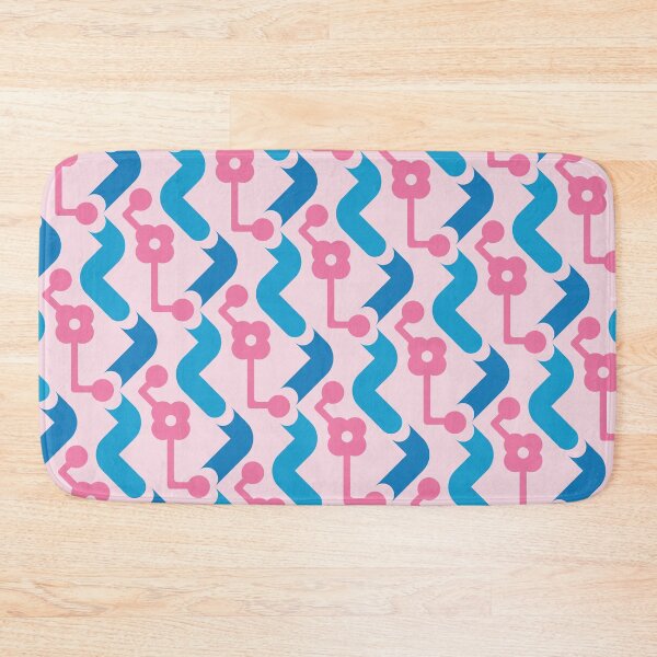 Item preview, Pipes & Circuits Geometric Pattern – Pink & Blue designed and sold by RoguePatterns.
