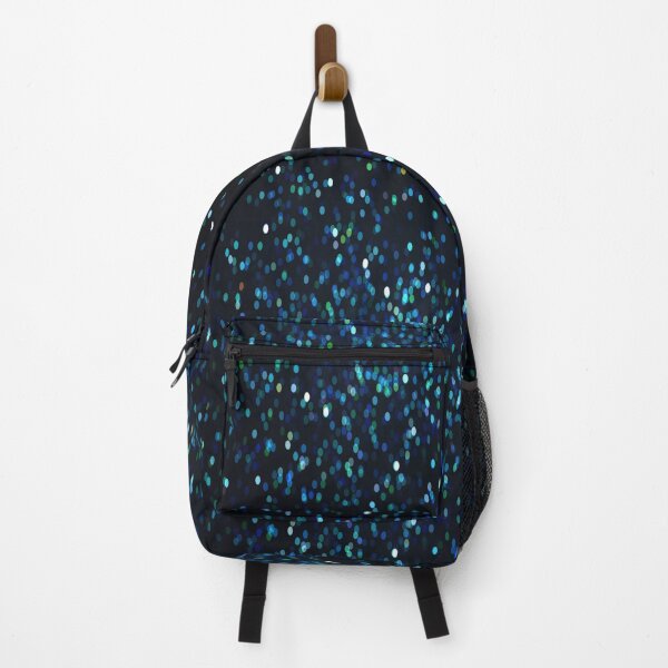blue glitter pattern Backpack