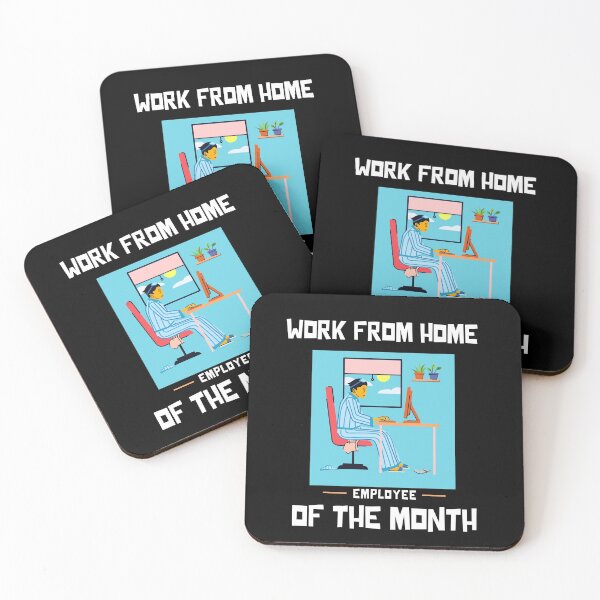 Item preview, Work From Home Employee Of The Month designed and sold by MariusMunteanu.