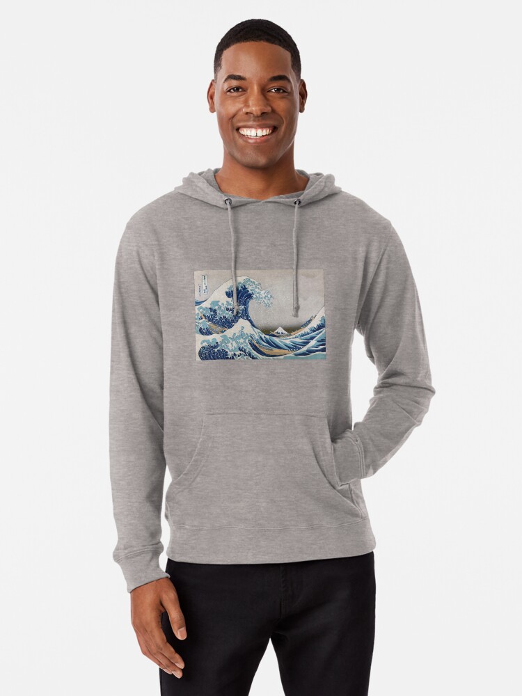 Under the Wave off Kanagawa The Great Wave Katsushika Hokusai  Lightweight Hoodie