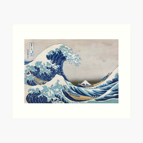 Under the Wave off Kanagawa - The Great Wave - Katsushika Hokusai Art Print