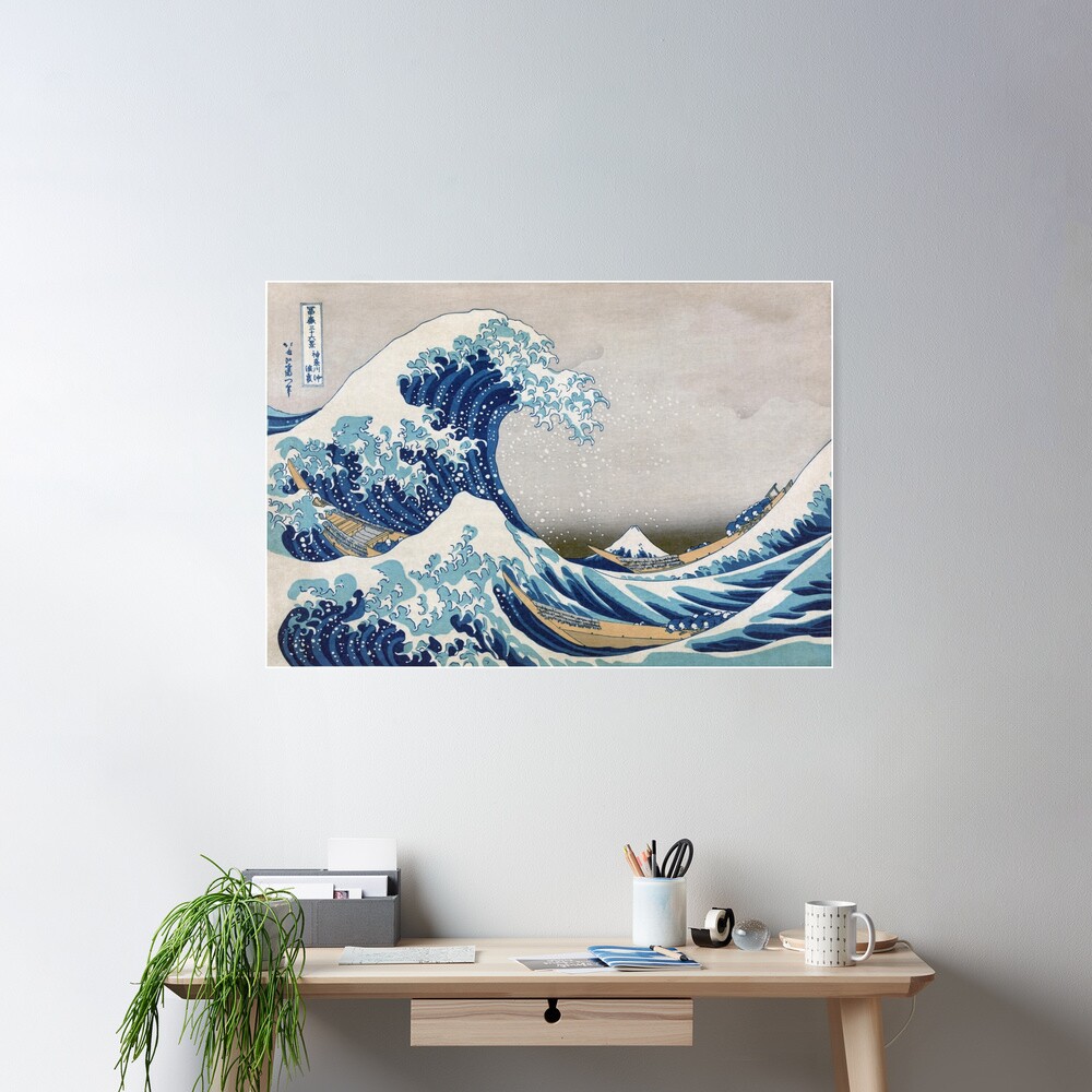 Under the Wave off Kanagawa - The Great Wave - Katsushika Hokusai Poster