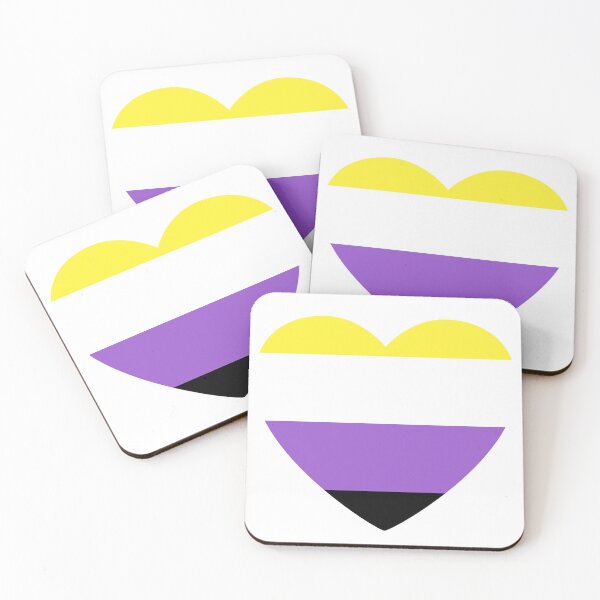 Item preview, non-binary heart designed and sold by lgbtgear.