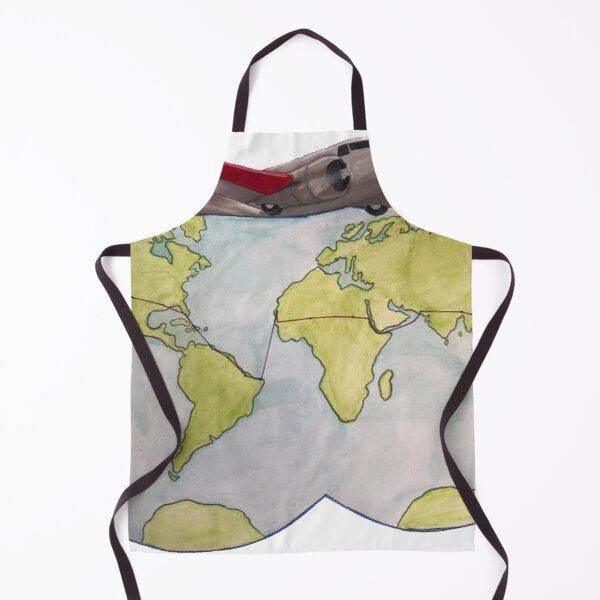 Item preview, Amelia Earhart's World Flight illustration designed and sold by evanc52.