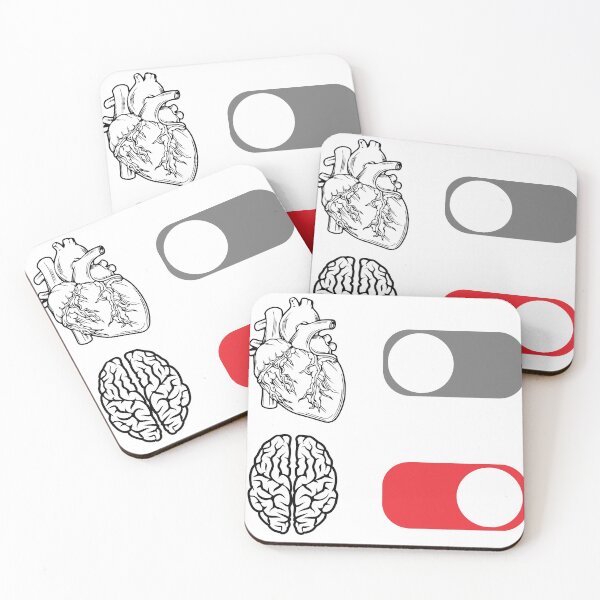 Item preview, Heart - Off, Brain - On designed and sold by NerdyFancies.