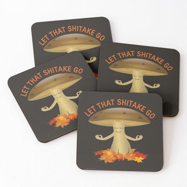 Item preview, Let that shitake go funny mushroom joke designed and sold by portrait4you.