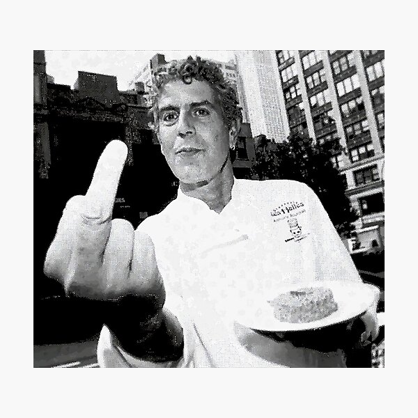 Legend Of Cook - anthony bourdain Photographic Print