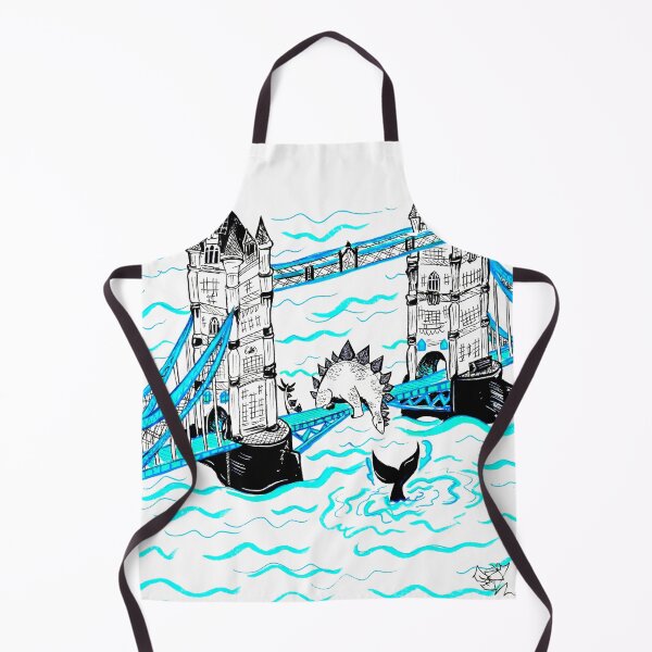 Item preview, London Tower Bridge Dinosaur Stegosaurus  designed and sold by ArtByShannon.