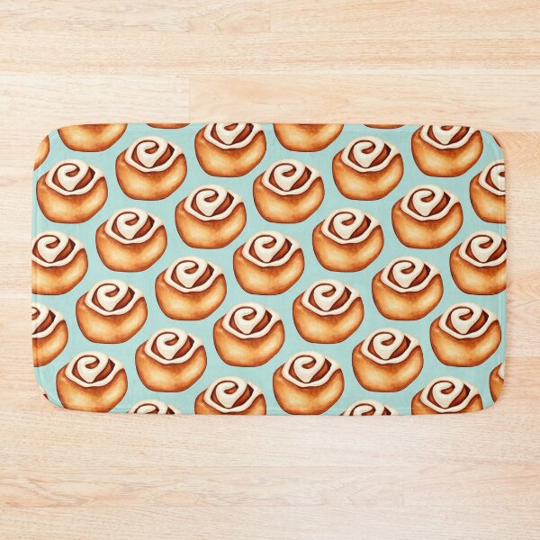 Item preview, Cinnamon Roll Pattern - Blue designed and sold by Kelly  Gilleran.