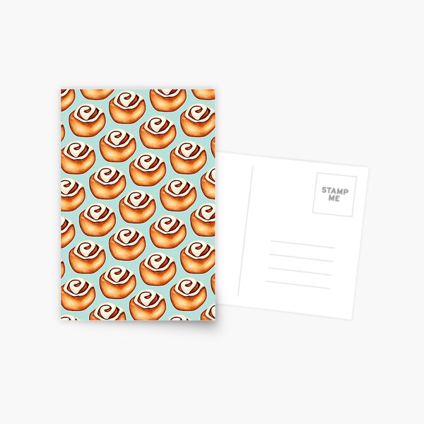 Item preview, Cinnamon Roll Pattern - Blue designed and sold by Kelly  Gilleran.