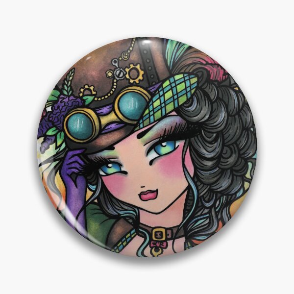 Item preview, Steampunk Vintage Fashion Darling Whimsical Fantasy Art designed and sold by hannahlynnart.