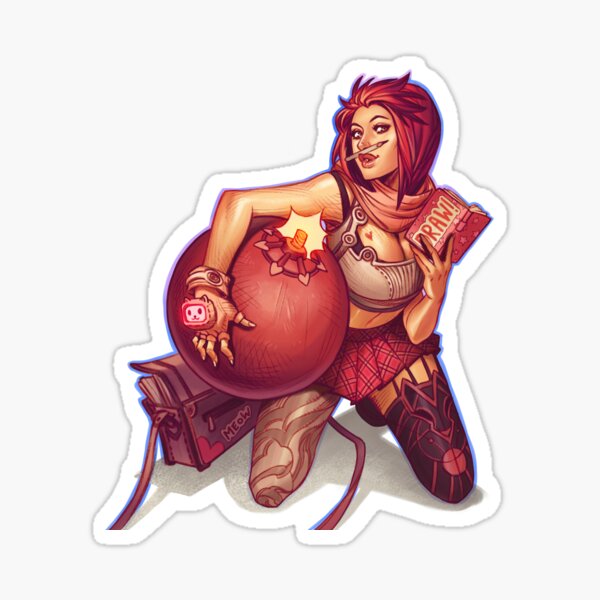 Cool artist girl Sticker