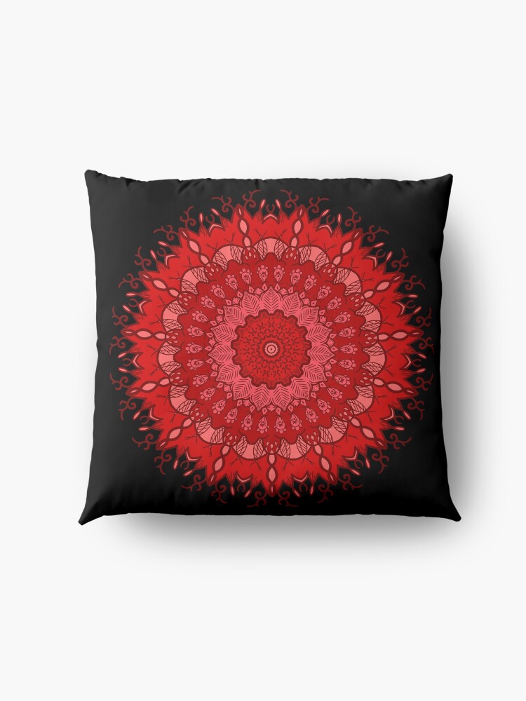 Alternate view of Root Chakra Mandala Motive 2 Floor Pillow