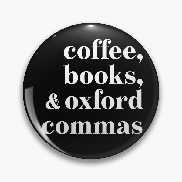 Item preview, Coffee, Books, and Oxford Commas in Black and White designed and sold by neopop.