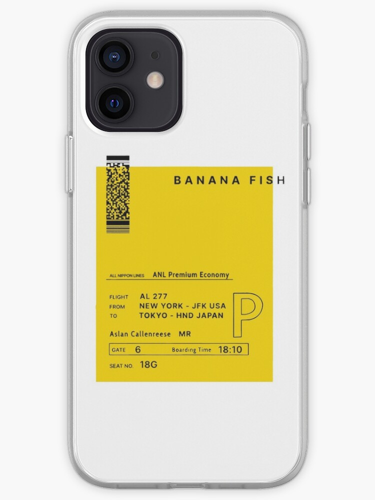 Banana Fish Ticket Eiji Okumura Sent To Ash Lynx Iphone Case Cover By Digitalaurora Redbubble