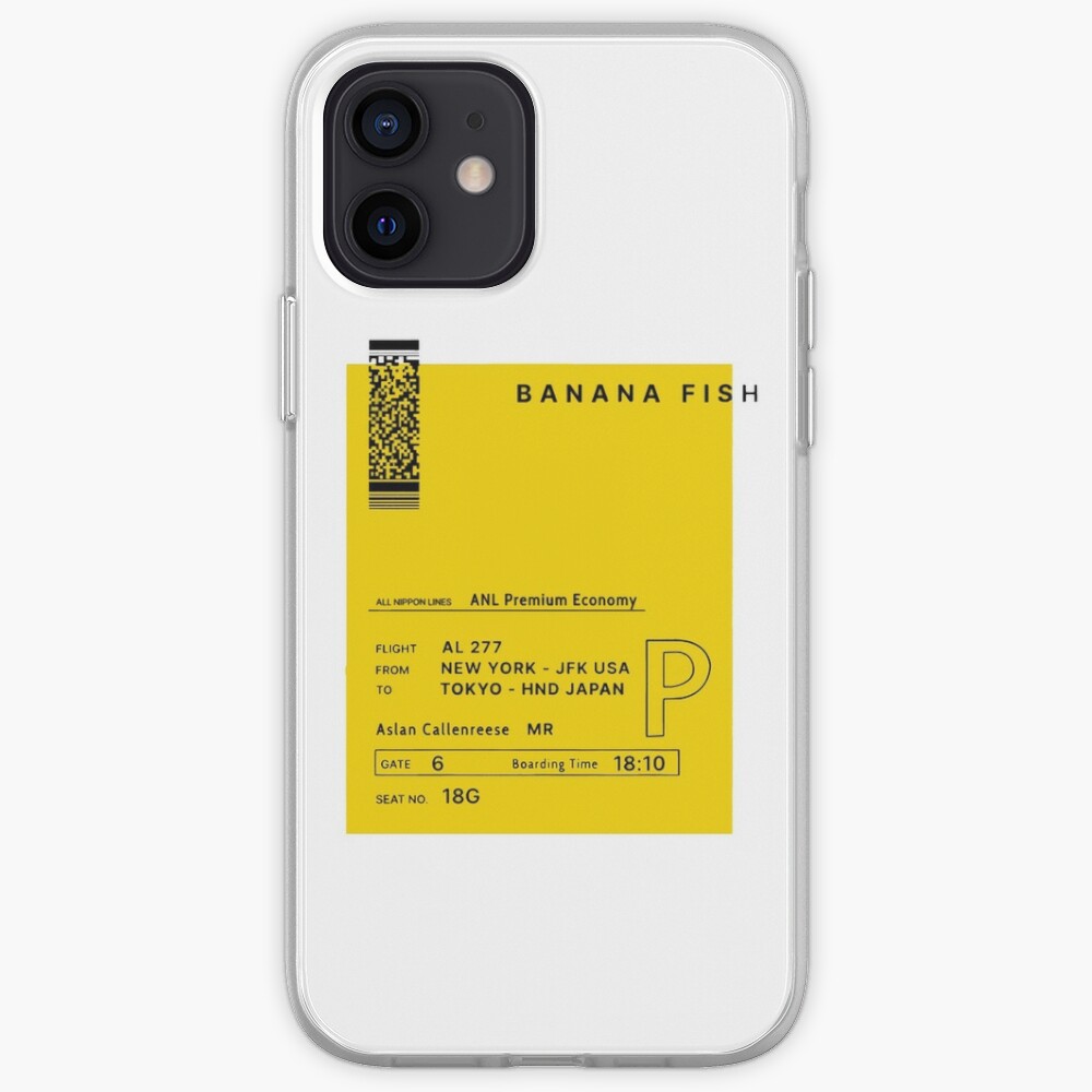 Funda Y Vinilo Para Iphone Boleto De Banana Fish Eiji Okumura Enviado A Ash Lynx De Digitalaurora Redbubble