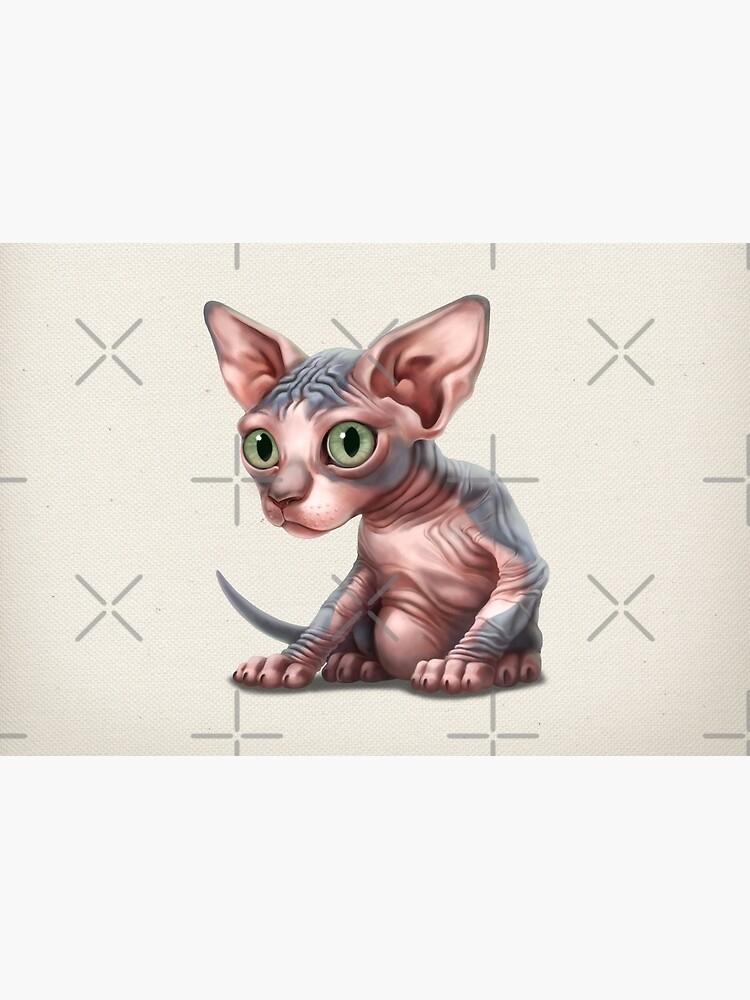 Cat-a-clysm: Sphynx kitten - Classic by ikerpazstudio