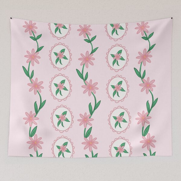 Item preview, Floral wallpaper illustration designed and sold by Luaillustration.