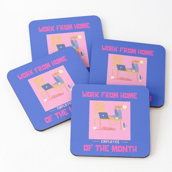 Item preview, Work From Home Employee Of The Month designed and sold by MariusMunteanu.