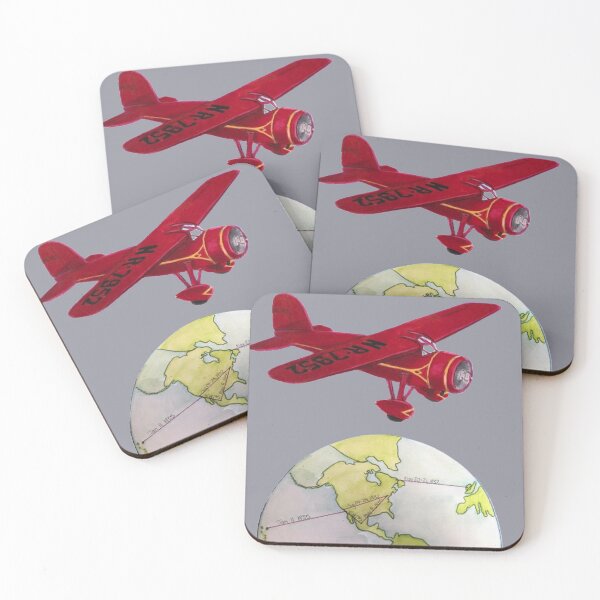 Item preview, Amelia Earhart - Solo Flight Across the Atlantic illustration designed and sold by evanc52.