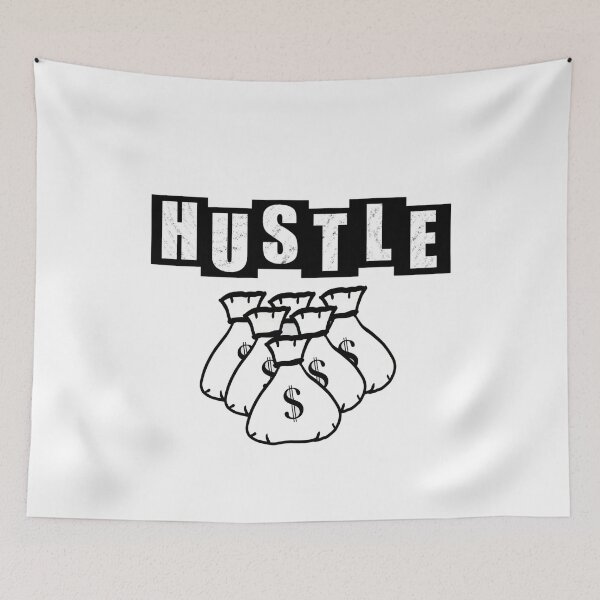 Item preview, Hustle Money Bags - White designed and sold by BusyMonkeys.