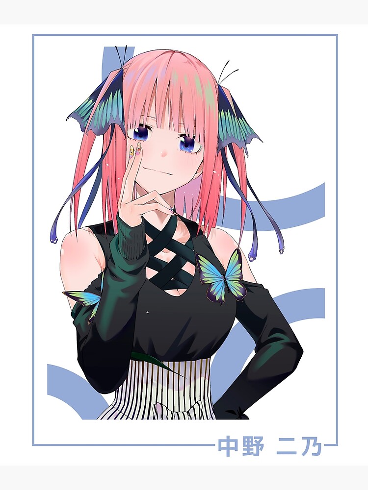 Cute Nakano Nino Butterfly The Quintessential Quintuplets Greeting Card By Miroteiempire Redbubble