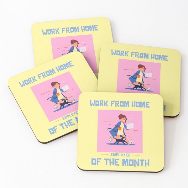 Item preview, Work From Home Employee Of The Month designed and sold by MariusMunteanu.