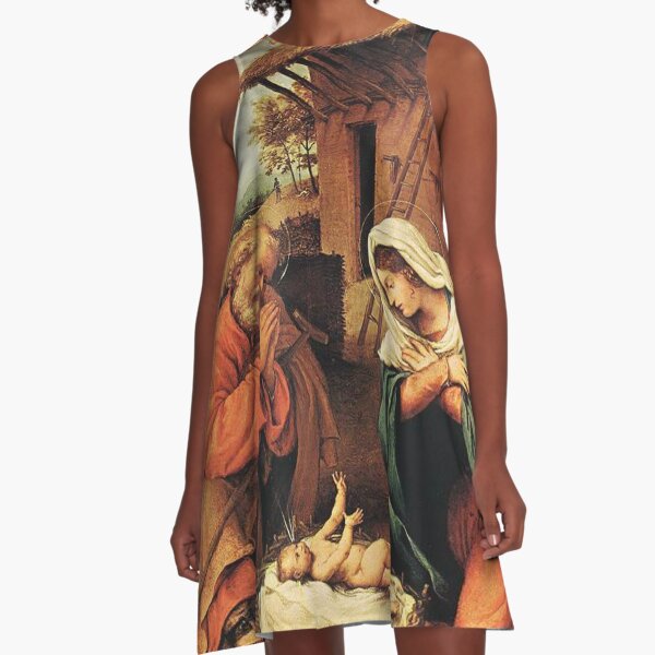 Item preview, Lorenzo Lotto - Nativity  - classic Christmas Nativity scene designed and sold by Qrhoo.