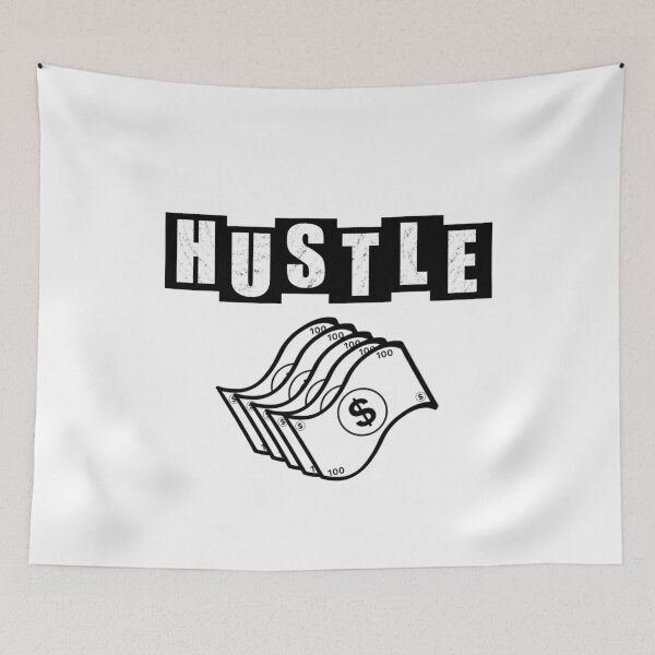 Aperçu de l'œuvre Bons d'un dollar Hustle - Blanc créée et vendue par BusyMonkeys.