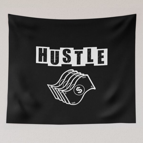 Aperçu de l'œuvre Bons d'un dollar Hustle - Noir créée et vendue par BusyMonkeys.