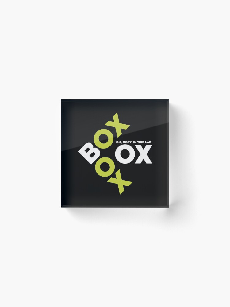 Alternate view of Box Box Box F1 Design Acrylic Block
