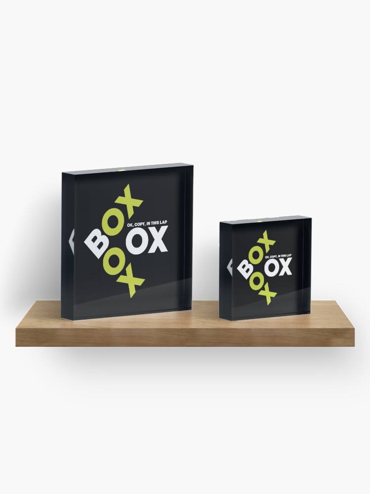Alternate view of Box Box Box F1 Design Acrylic Block