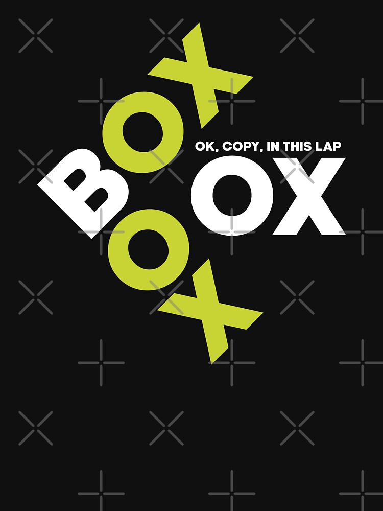 Box Box Box' Formula 1 Racing Pitstop Design  Essential T-Shirt for Sale  by David Speed