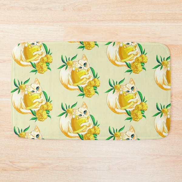 Item preview, yellow valentines cat designed and sold by bunnyEmanArt.