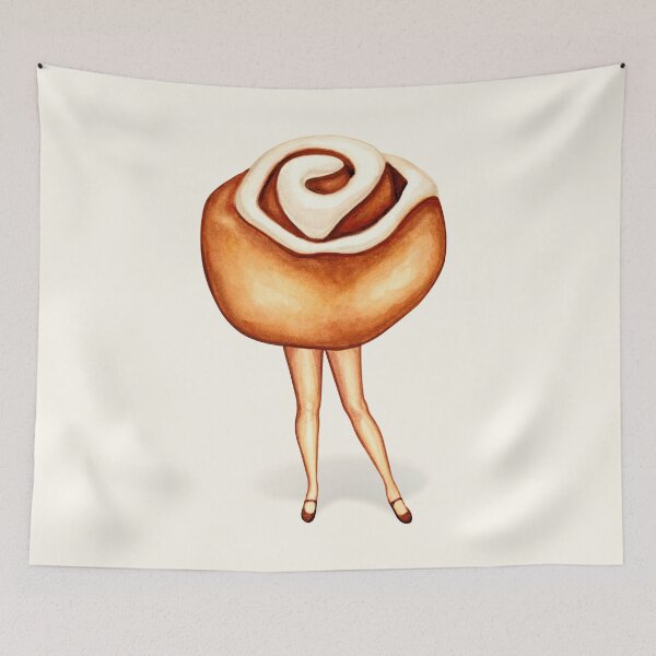 Item preview, Cinnamon Roll Pin-Up  designed and sold by Kelly  Gilleran.